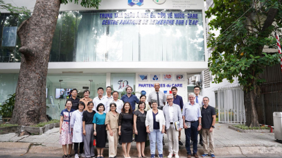 THE DELEGATION OF THE INSTITUTE FOR RESEARCH FOR DEVELOPMENT VISIT CARE-RESCIF, HOCHIMINH CITY UNIVERSITY OF TECHNOLOGY